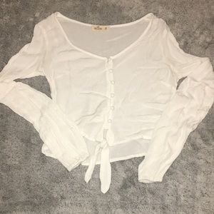 ‼️ SOLD ‼️ Hollister Tie Front Blouse